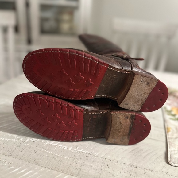 Bed Stu Glaye WIDE CALF Teak Rustic Size 9 - Picture 4 of 12